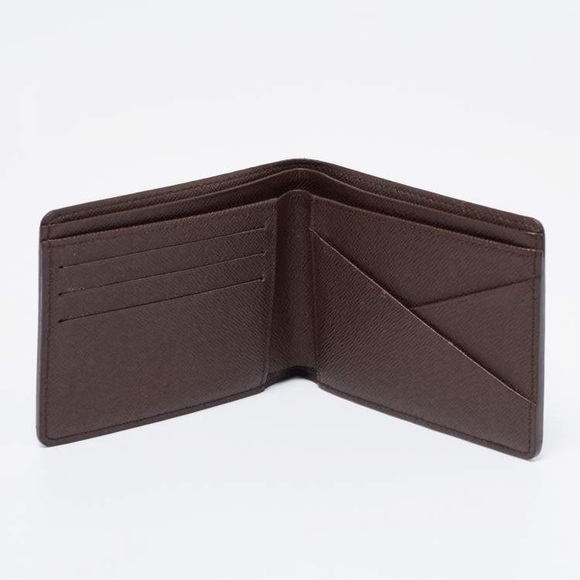 Louis Vuitton Wallet Damier Ebene Brown Multiple Bifold Authentic New with box - Picture 9 of 9